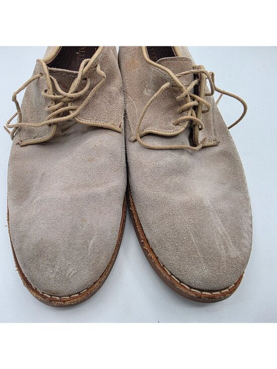 Allen Edmonds Mens Size 11 Beige Lace Up Suede Dress Shoes Casual Formal